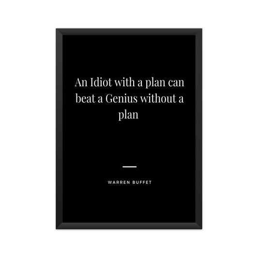 warren buffet quote poster
